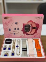 ساعت هوشمند زنانه شرکت مدل X9 mini دارای3بند سیلیکونی و برزنتی و تمام ست - تصویر 2